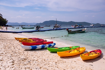 boats on the beach