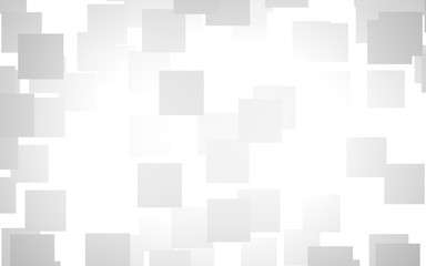 White abstract background. Misty backdrop with grey squares. 3D illustration