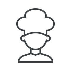 Line icon male cook