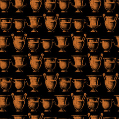 Pattern with greek vases. © Oleksandr Babich