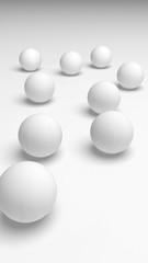 White abstract background. Lowpoly backdrop. Crumpled paper. 3D illustration