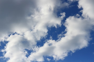 Blue sky with cloud