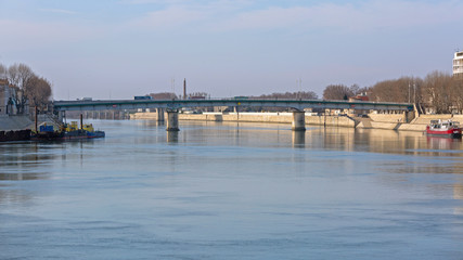 Fototapeta na wymiar Rhone River Bridge