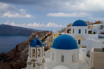 greek church in santorini greece