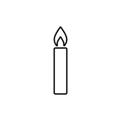 icon candle. vector flat icon