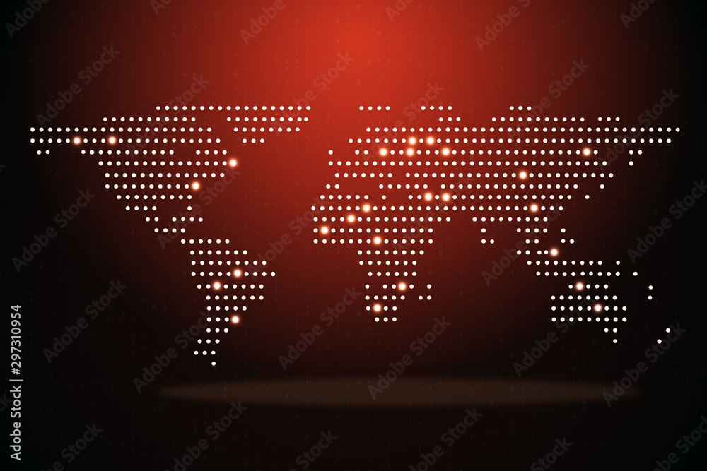 Aufkleber transform and global data concept