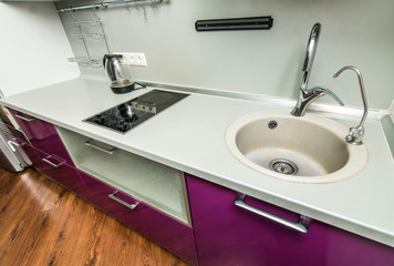 Photo of the light kitchen room