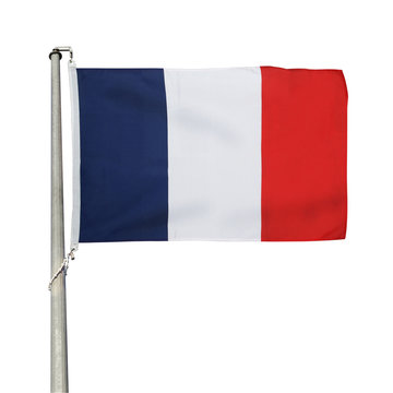 france flag on white background