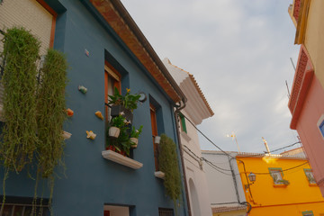 Old town of Denia city in Alicante, coastal and cultural tourist icon in Spain