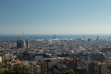 Fototapeta na wymiar Barcelona city view