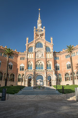 Fototapeta na wymiar Hospital de la Santa Creu i Sant Pau in Barcelona