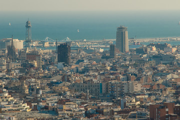 Barcelona city view