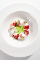 Tuna with Kohlrabi and Celery Dressing with Lime