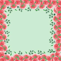 Abstract elegance seamless pattern with bright floral color background.