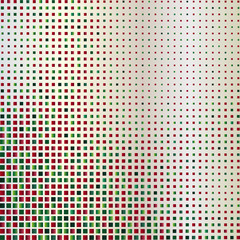Fototapeta na wymiar Mosaic background of red and green glitter