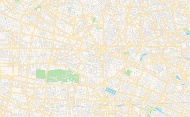 Printable street map of Nishitokyo, Japan