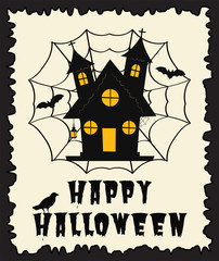 Happy Halloween Pumpkin Hand Drawn