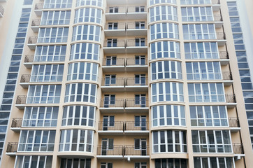 Fototapeta premium New empty residential high rise buildings