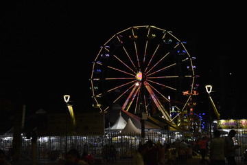 ferris wheel at night