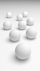 White abstract background. Lowpoly backdrop. Crumpled paper. 3D illustration