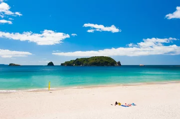 Zelfklevend Fotobehang Hahei Beach at Coromandel Peninsula on New Zealand © Fyle