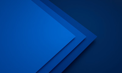 Mockup of blue cards - 3D illustration	