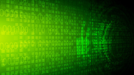 green yellow binary code vector background,abstract perspective virtual cyberspace,big data analysis system,digital security innovation concept