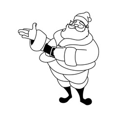 santa claus on white background