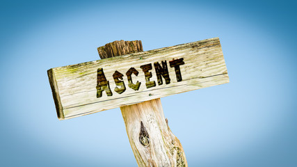 Street Sign to Ascent