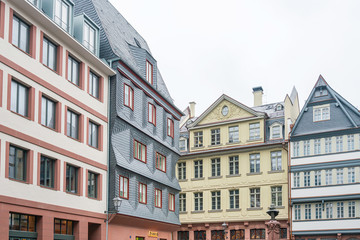 Fototapeta premium Frankfurt, Germany - January 22, 2019: Antique building view in Frankfurt, Germany.