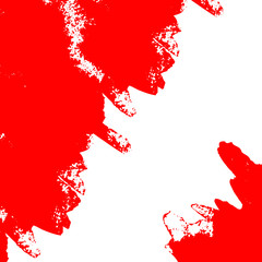 Obraz premium Abstract grunge red background with copy space, isolated on white background. Vector illustration