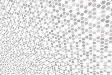 Abstract gray hexagonal background. Hexagonal cell texture.