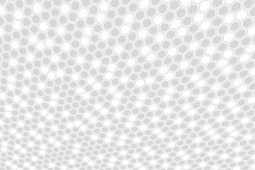 Abstract gray hexagonal background. Hexagonal cell texture.