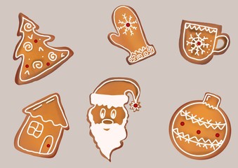 Collection of Christmas cookies