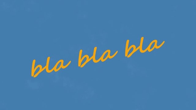 Bla Bla Bla Liquid Animated Text