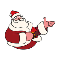 santa claus on white background