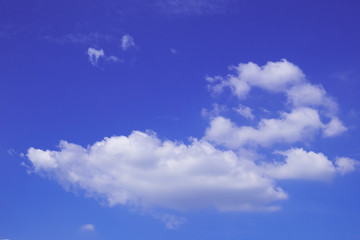 clear blue sky and white cloud