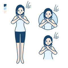 simple tank top woman_Cross-with-arms