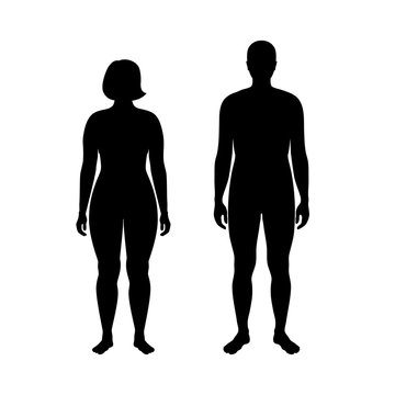 woman and man silhouette