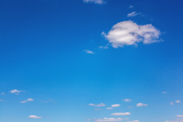 Blue sky with white clouds as a background