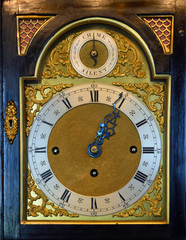 Beautiful Antique Clock Face with roman  numerals .