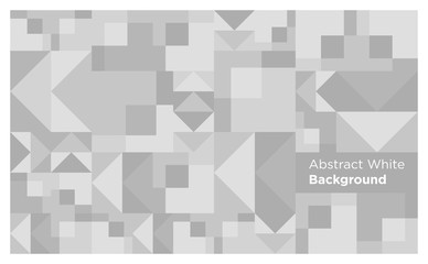 Abstract White Geometric Shapes Background
