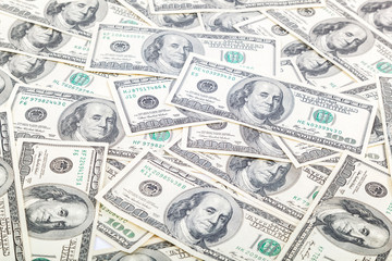 Money dollars banknotes as a background