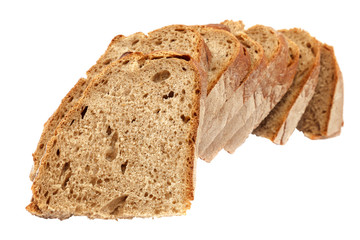 Fresh bread isolated on white background