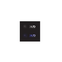 an illustration consisting of two different images of atoms in the form of a logo