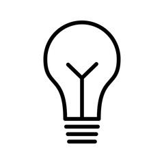 Bulb Vector Icon White Background