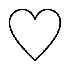 Heart Vector Icon White Background
