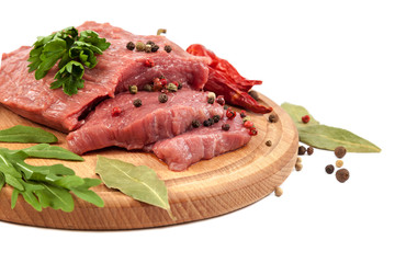 Meat fresh isolated on a white background