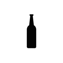 beer bottle icon. vector flat icon