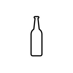 beer bottle icon. vector flat icon